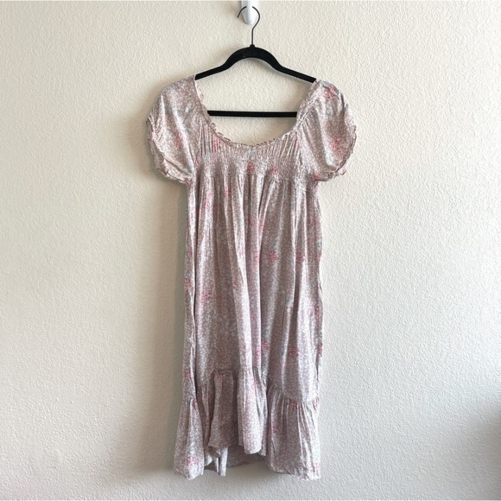 Y2K Free People Babydoll Floral Mini Boho Bohemian Dress Women’s Size XS